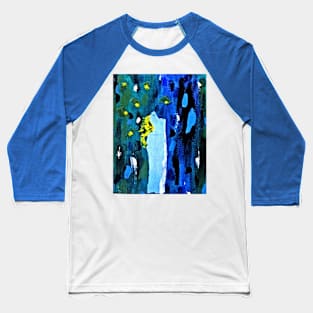 Blue Green Forest Baseball T-Shirt